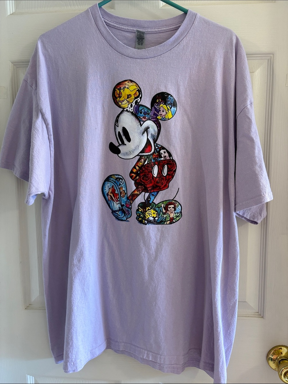 Disney Lilac Mickey & Princesses Graphic Tee